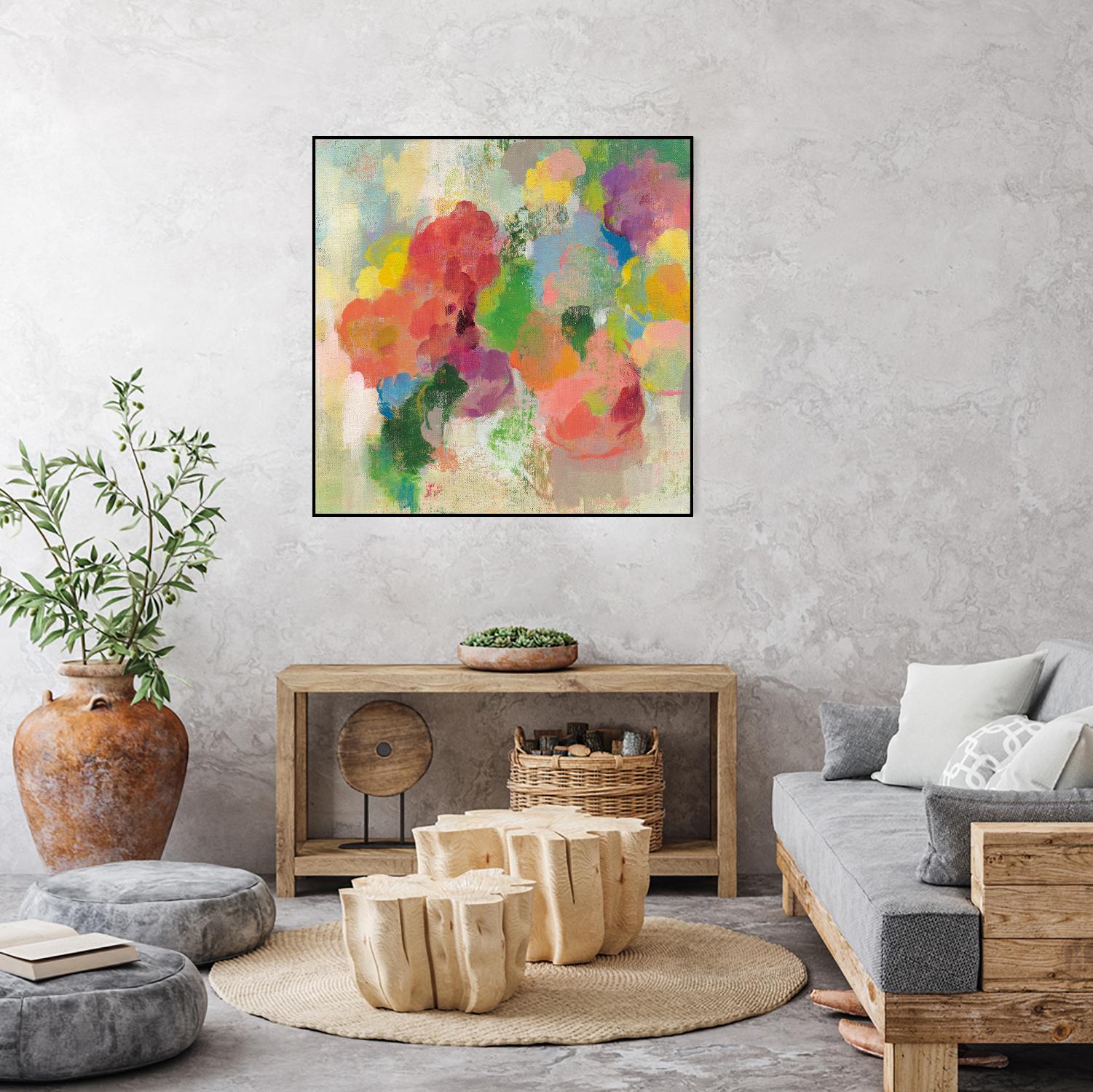 Colorful Garden III by Silvia Vassileva on GIANT ART - green floral