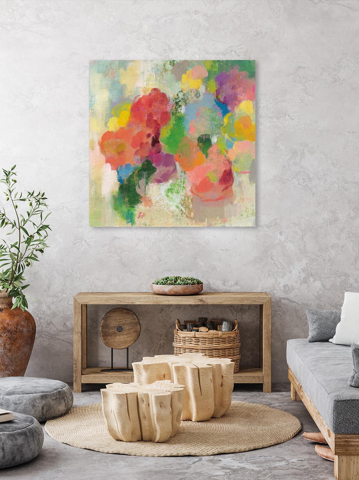 Colorful Garden III by Silvia Vassileva on GIANT ART - green floral