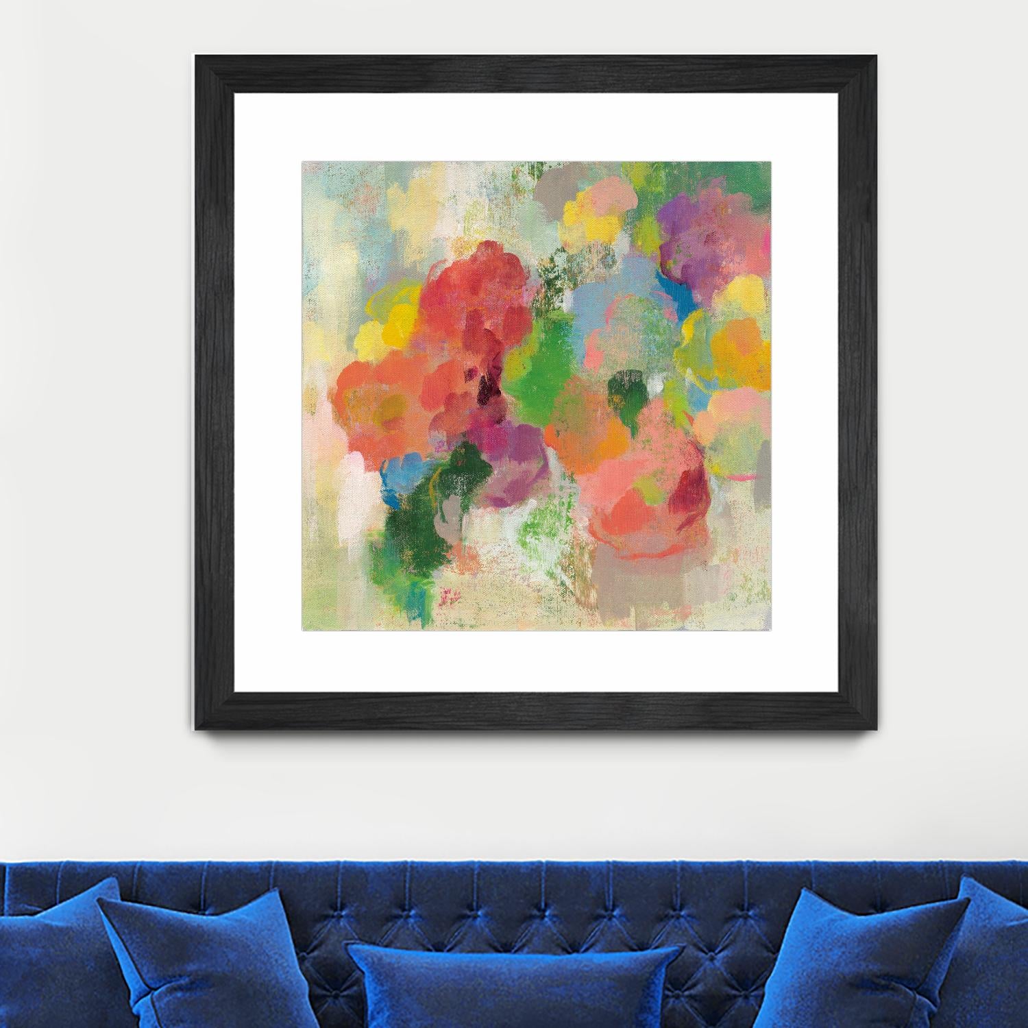 Colorful Garden III by Silvia Vassileva on GIANT ART - green floral