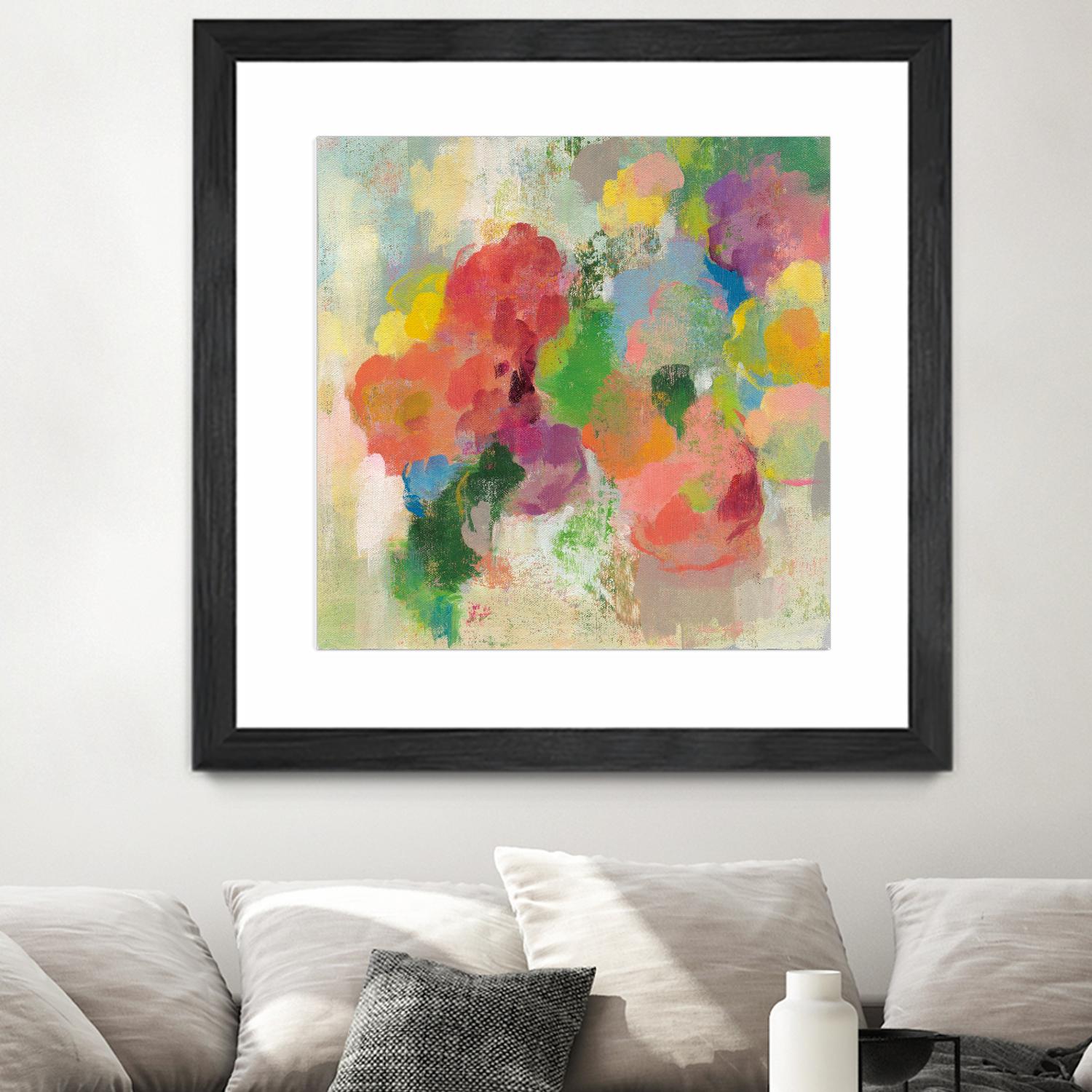 Colorful Garden III by Silvia Vassileva on GIANT ART - green floral