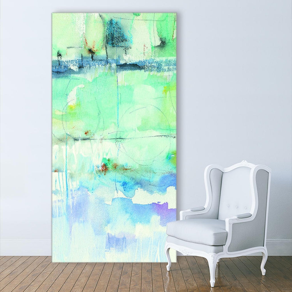 North Shore Panel II by Mike Schick on GIANT ART - turquoise abstract