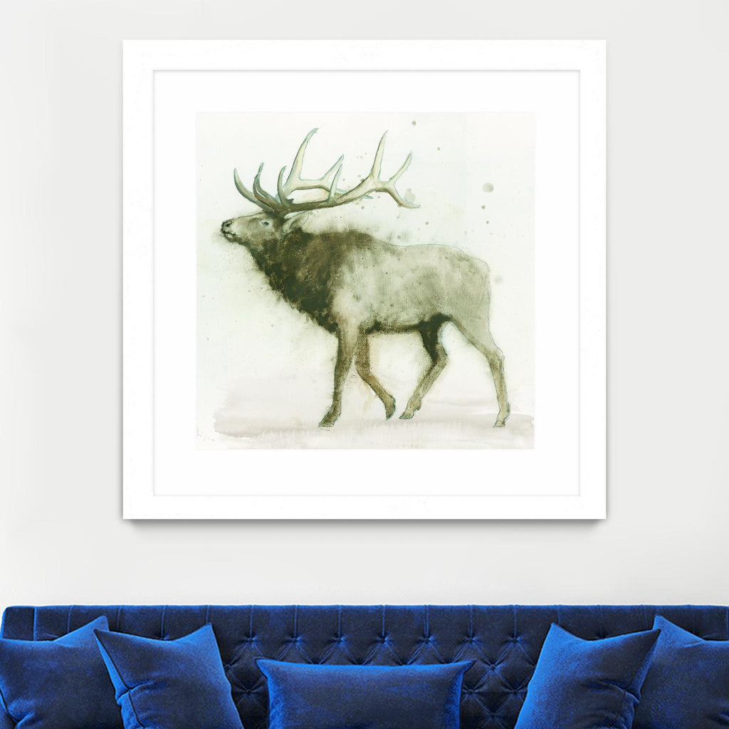 Elk 2 par James Wiens sur GIANT ART - animaux bruns