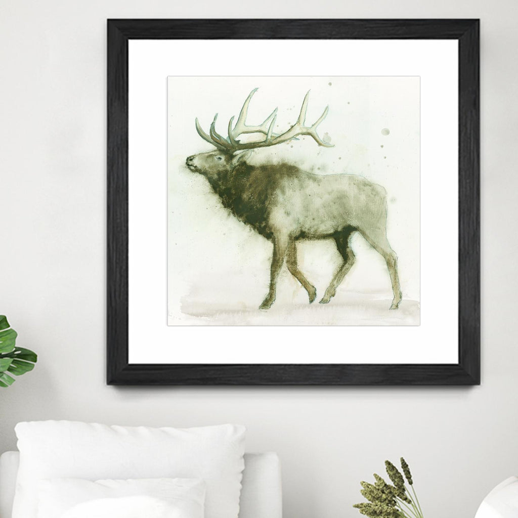 Elk 2 par James Wiens sur GIANT ART - animaux bruns