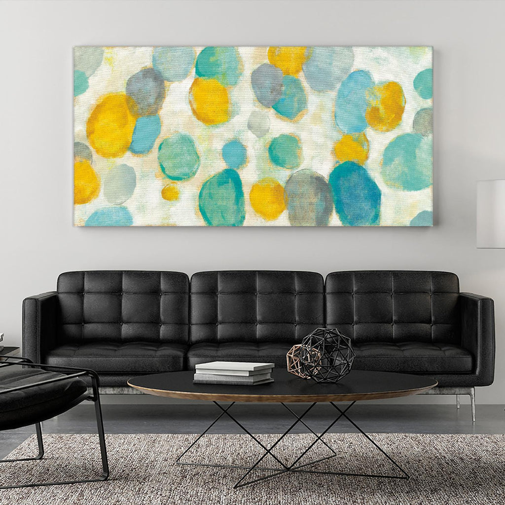 Painted Pebbles par Silvia Vassileva sur GIANT ART - abstrait jaune
