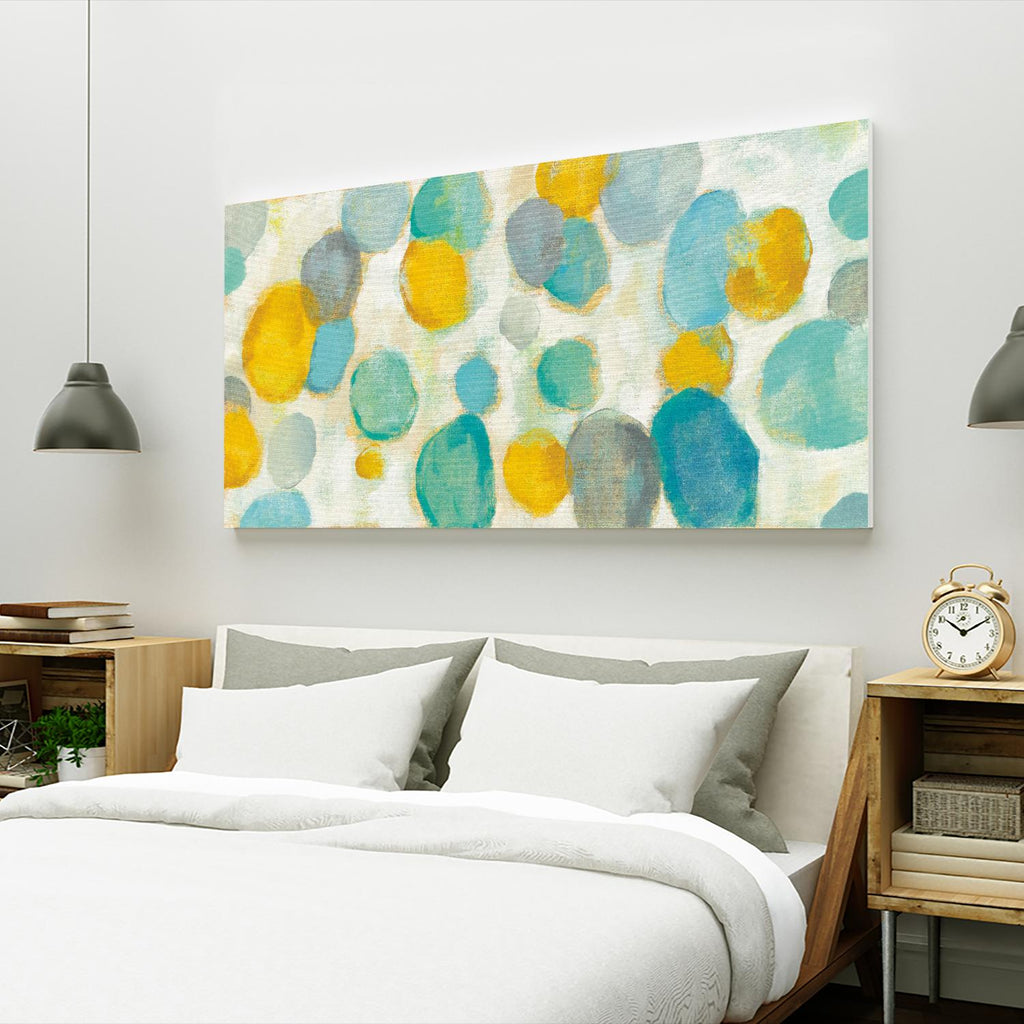 Painted Pebbles par Silvia Vassileva sur GIANT ART - abstrait jaune