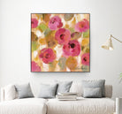 Glorious Pink Floral III by Silvia Vassileva on GIANT ART - yellow floral