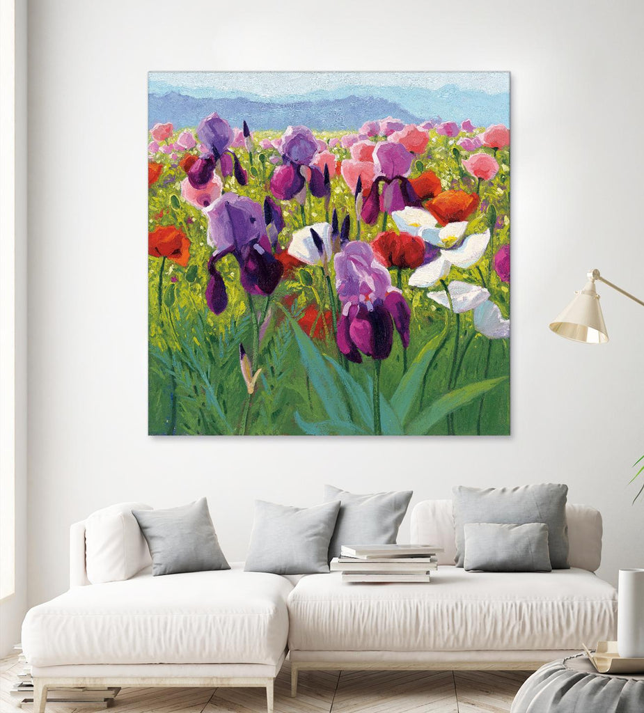 Early June by Shirley Novak on GIANT ART - green floral