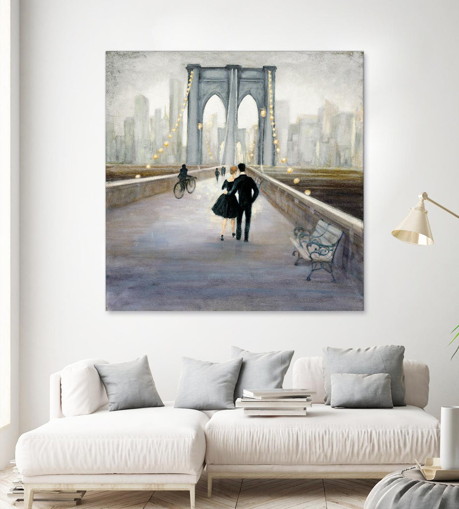 Bridge to New York 2 par Julia Purinton sur GIANT ART - gris vie quotidienne