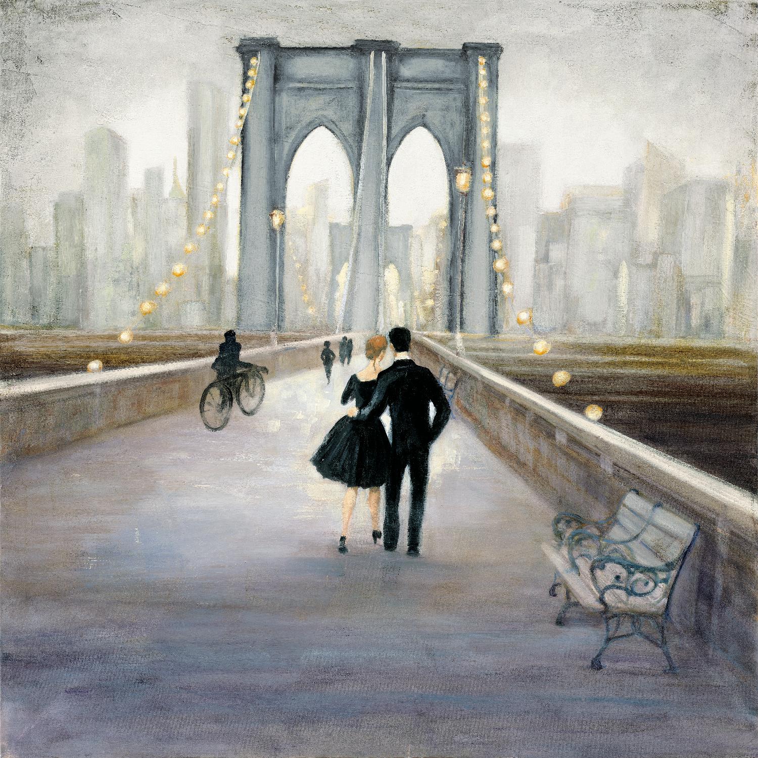 Bridge to New York 2 par Julia Purinton sur GIANT ART - gris vie quotidienne