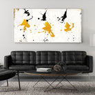 Abstract Background V Gold and Black by Silva Roque on GIANT ART - black abstract