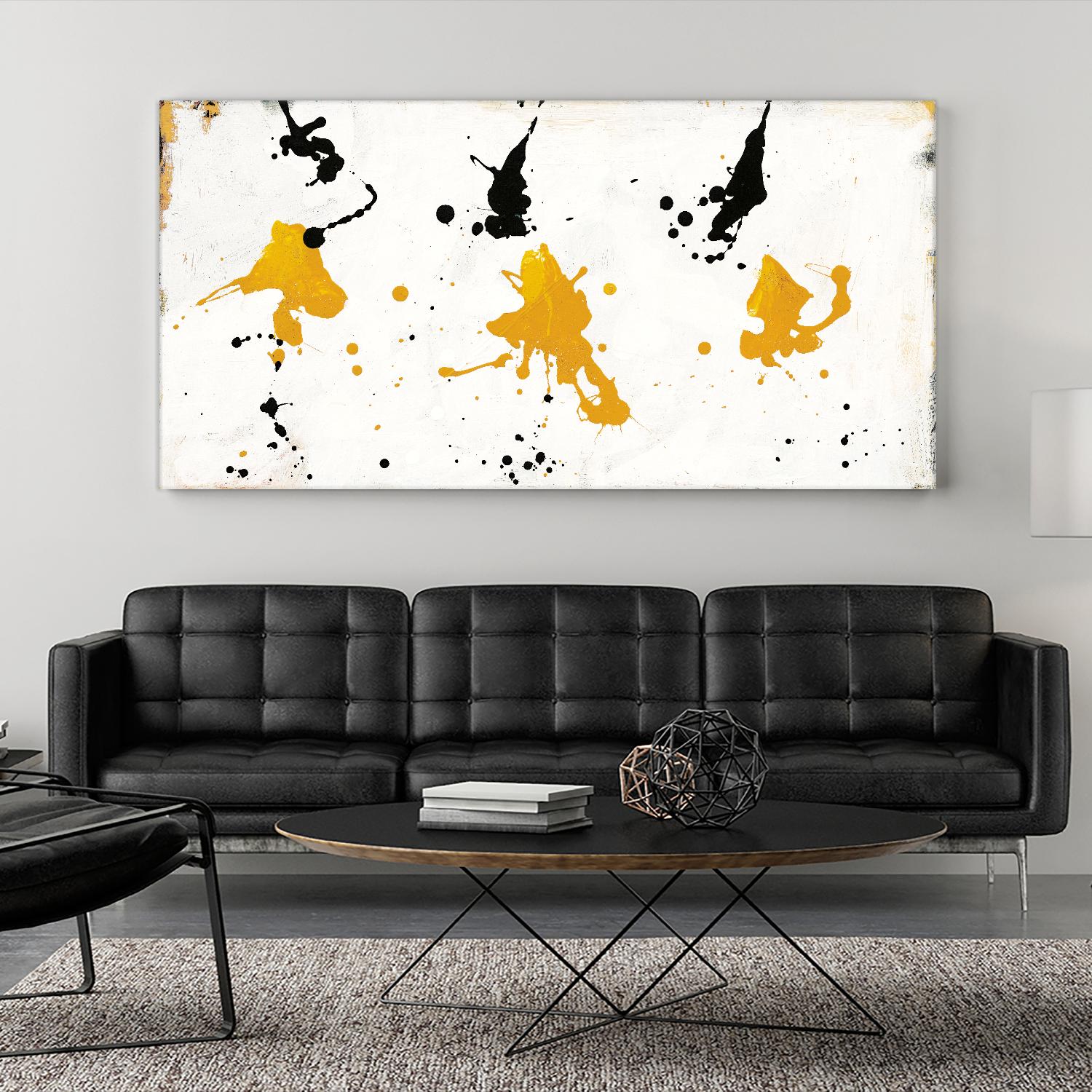 Abstract Background V Gold and Black by Silva Roque on GIANT ART - black abstract