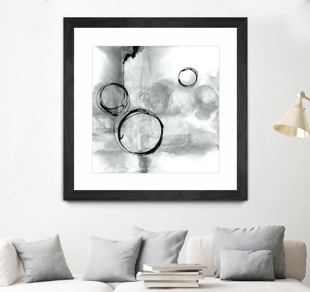 Full Circle I Gray by Chris Paschke on GIANT ART - grey abstract