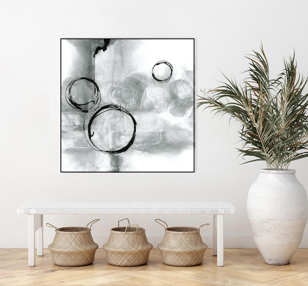 Full Circle I Gray by Chris Paschke on GIANT ART - grey abstract