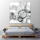 Full Circle II grey by Chris Paschke on GIANT ART - white abstract