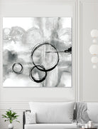 Full Circle II grey by Chris Paschke on GIANT ART - white abstract