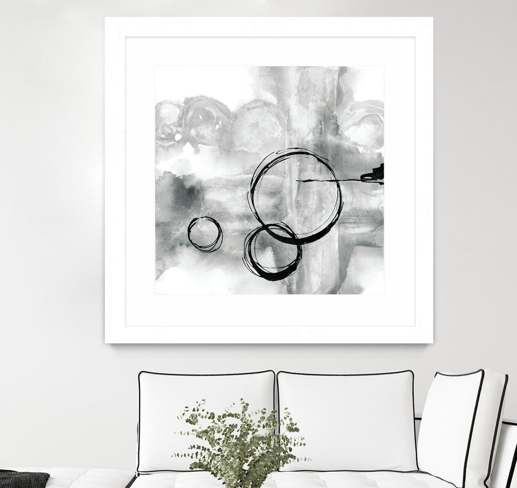Full Circle II grey by Chris Paschke on GIANT ART - white abstract