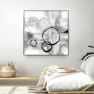 Full Circle II grey by Chris Paschke on GIANT ART - white abstract