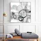 Full Circle II grey by Chris Paschke on GIANT ART - white abstract