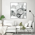 Full Circle II grey by Chris Paschke on GIANT ART - white abstract