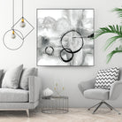 Full Circle II grey by Chris Paschke on GIANT ART - white abstract