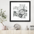 Full Circle II grey by Chris Paschke on GIANT ART - white abstract