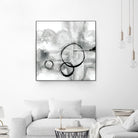 Full Circle II grey by Chris Paschke on GIANT ART - white abstract