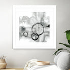 Full Circle II grey by Chris Paschke on GIANT ART - white abstract