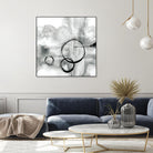 Full Circle II grey by Chris Paschke on GIANT ART - white abstract