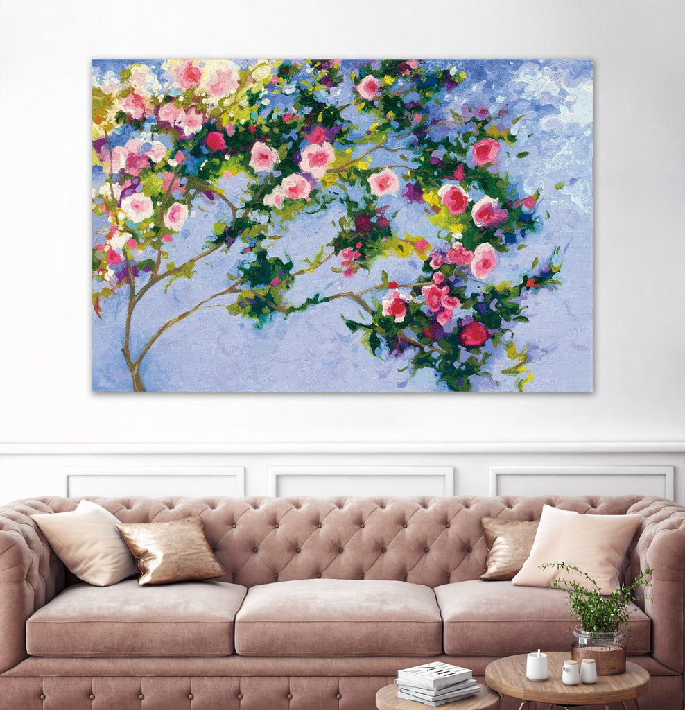 Inspiration Monet by Shirley Novak on GIANT ART - pink floral