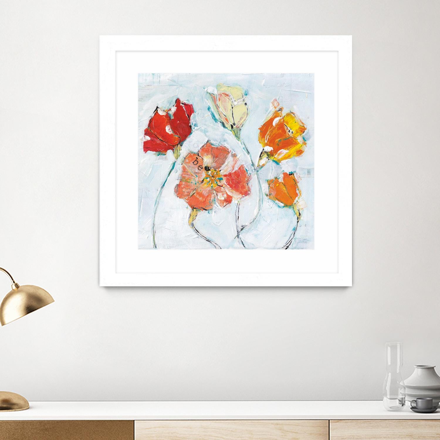 The Sanctuary III by Kellie Day on GIANT ART - red floral