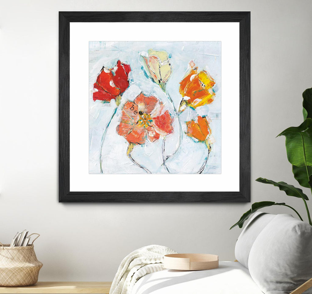 The Sanctuary III by Kellie Day on GIANT ART - red floral