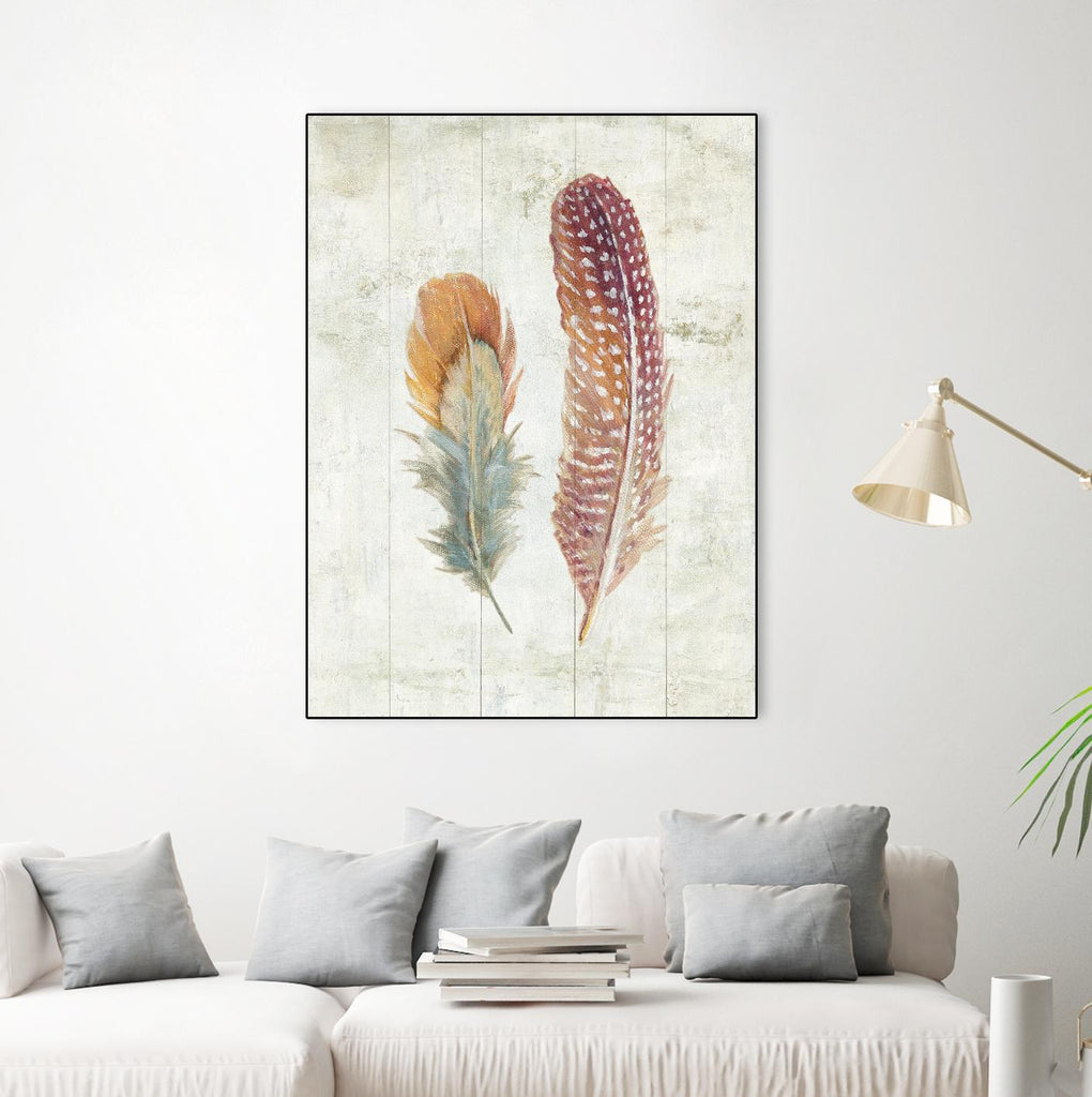 Natural Flora XI Bold Feathers by Danhui Nai on GIANT ART - beige contemporary