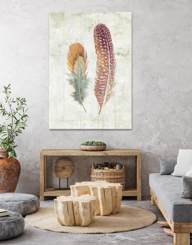 Natural Flora XI Bold Feathers by Danhui Nai on GIANT ART - beige contemporary