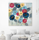 Winter Flowers II by Silvia Vassileva on GIANT ART - grey floral