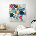 Winter Flowers II by Silvia Vassileva on GIANT ART - grey floral