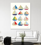 Wind and Waves VII by Courtney Prahl on GIANT ART - beige nautical