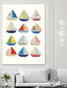 Wind and Waves VII by Courtney Prahl on GIANT ART - beige nautical