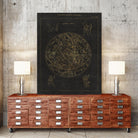 Collage Cactus IV on Graph Paper by Portfolio on GIANT ART - grey maps