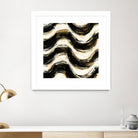 Black and Gold Geometric V Crop by Shirley Novak on GIANT ART - beige abstract