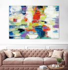 Island Town by Silvia Vassileva on GIANT ART - red abstract