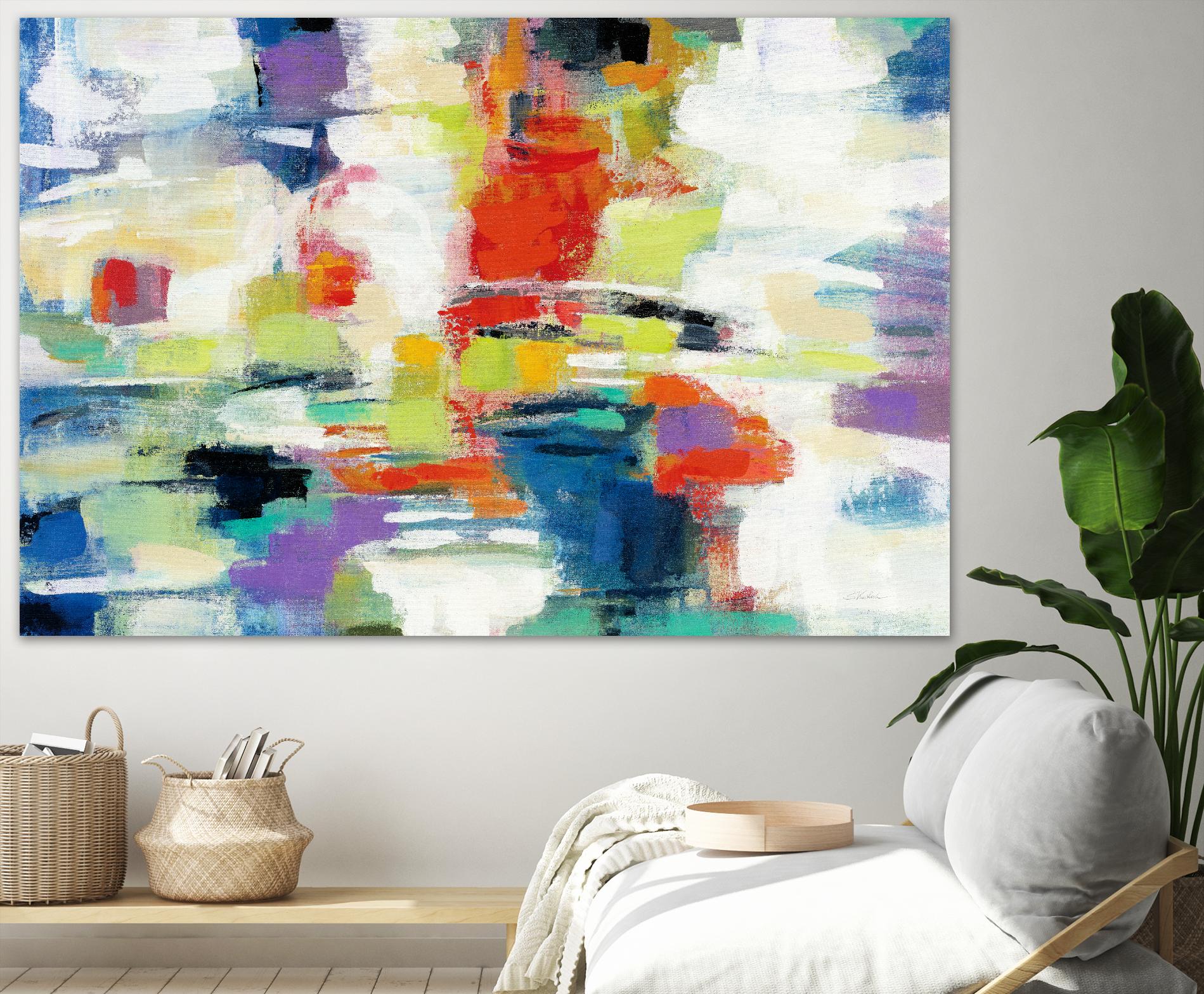 Island Town by Silvia Vassileva on GIANT ART - red abstract