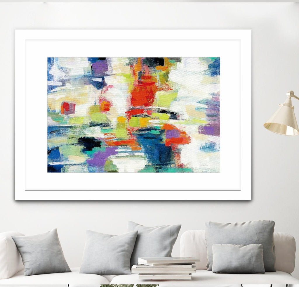 Island Town by Silvia Vassileva on GIANT ART - red abstract