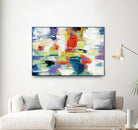 Island Town by Silvia Vassileva on GIANT ART - red abstract