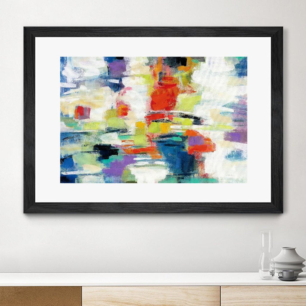 Island Town by Silvia Vassileva on GIANT ART - red abstract