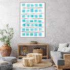 Ocean Blue II by Portfolio on GIANT ART - blue abstract