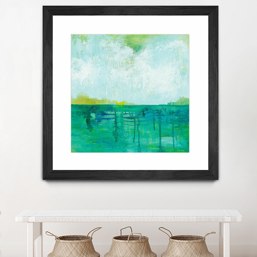 To the Shore by Melissa Averinos on GIANT ART - blue abstract