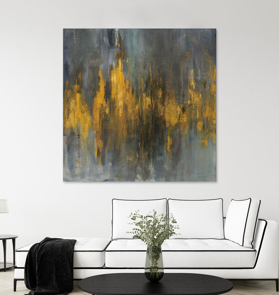 Black and Gold Abstract par Danhui Nai sur GIANT ART - multi abstraites