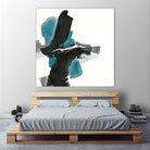Black and Teal IV by Chris Paschke on GIANT ART - multi abstract abstract