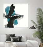 Black and Teal IV by Chris Paschke on GIANT ART - multi abstract abstract