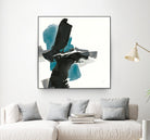 Black and Teal IV by Chris Paschke on GIANT ART - multi abstract abstract